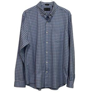RYE - MEN’S SIZE LARGE - 100% COTTON - BABY BLUE & PALE PINK CHECKERED - B3